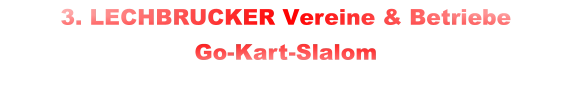 3. LECHBRUCKER Vereine & Betriebe  Go-Kart-Slalom