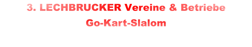3. LECHBRUCKER Vereine & Betriebe  Go-Kart-Slalom