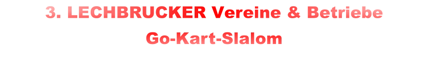 3. LECHBRUCKER Vereine & Betriebe  Go-Kart-Slalom